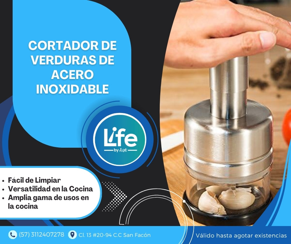 Cortador De Verduras De Acero Inoxidable